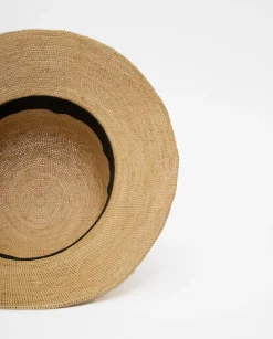 YERSE Sombrero handmade rafia camel Discount