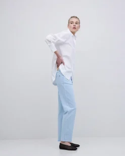 YERSE Tejanos rectos azul índigo Hot