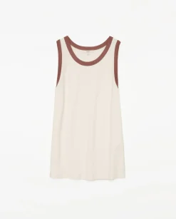 YERSE Top contraste en vivos crudo Sale