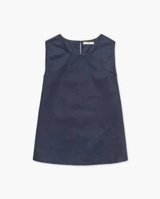 YERSE Top popelín azul oscuro Fashion