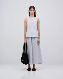 YERSE Top popelín gris Online