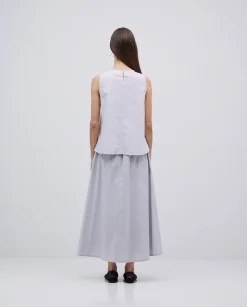 YERSE Top popelín gris Online