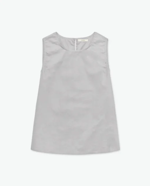 YERSE Top popelín gris Online