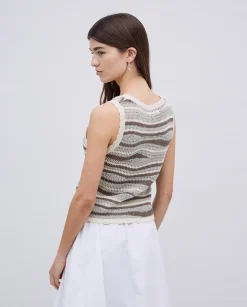 YERSE Top punto sin mangas verde Best