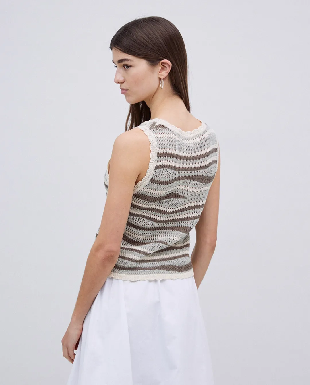 YERSE Top punto sin mangas verde Best