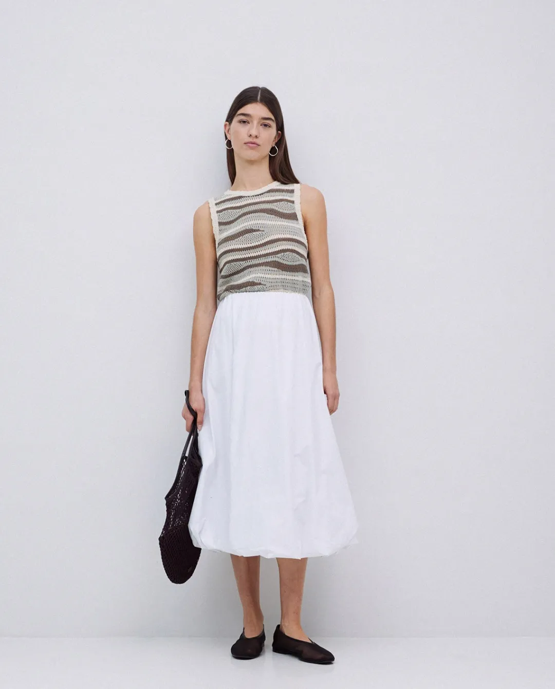 YERSE Top punto sin mangas verde Best