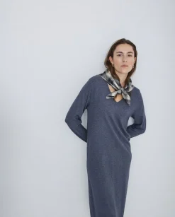 YERSE Vestido de punto antracita Best