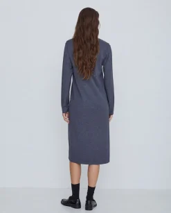 YERSE Vestido de punto antracita Best