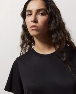 YERSE Vestido evasé falda plisada negro Best