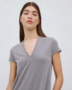 YERSE Vestido midi manga japonesa gris Clearance