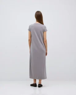 YERSE Vestido midi manga japonesa gris Clearance