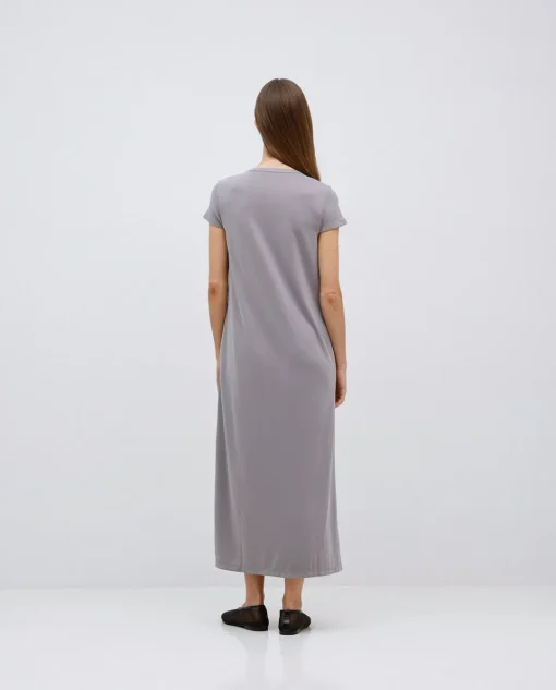 YERSE Vestido midi manga japonesa gris Clearance