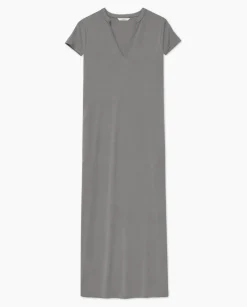 YERSE Vestido midi manga japonesa gris Clearance