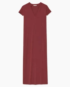 YERSE Vestido midi manga japonesa granate Best