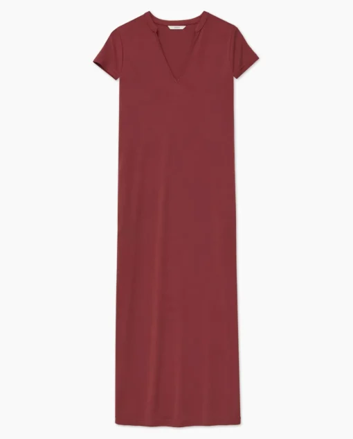 YERSE Vestido midi manga japonesa granate Best