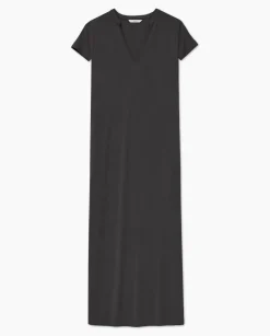 YERSE Vestido midi manga japonesa negro Outlet