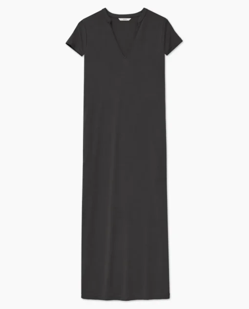 YERSE Vestido midi manga japonesa negro Outlet